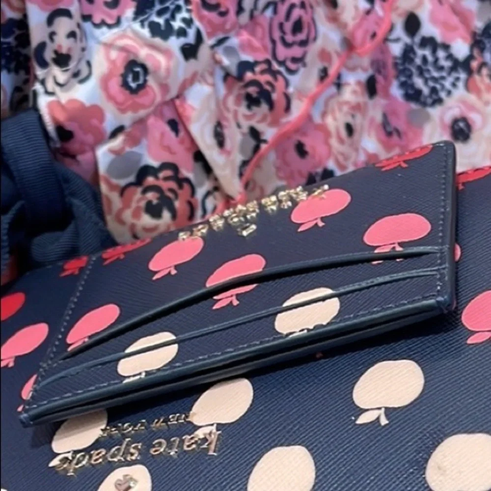 Kate Spade Staci Small Slim Card Holder Orchard Degrade Multi